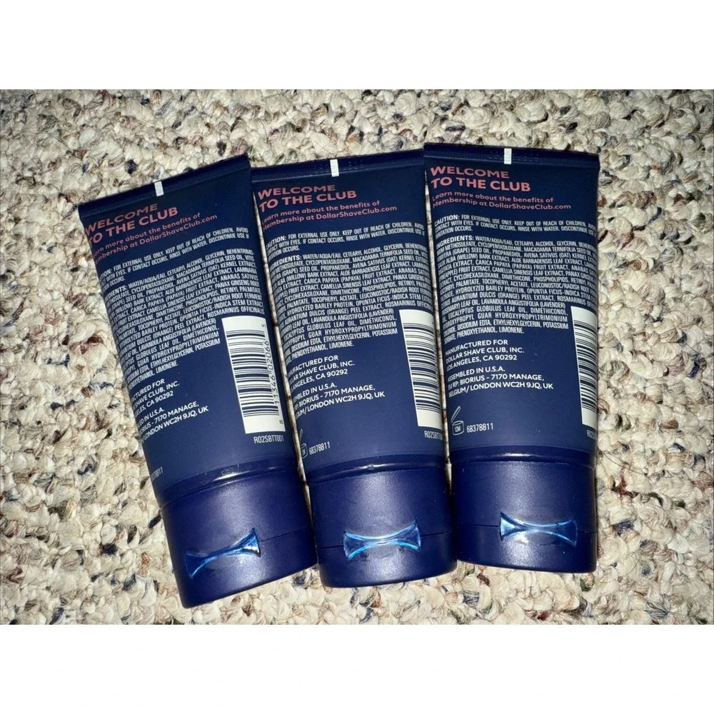 3 pk DSC DOLLAR SHAVE CLUB‎ SHAVE BUTTER TRANSLUCENT FOR SENSITIVE SKIN 3 fl oz